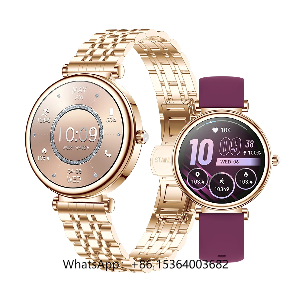 

TJXL-TKYUAN Women Luxury Smartwatch Bt Call Round Screen Ladies Smart Watch Montres Intelligente Reloj Inteligente Para Hombre M