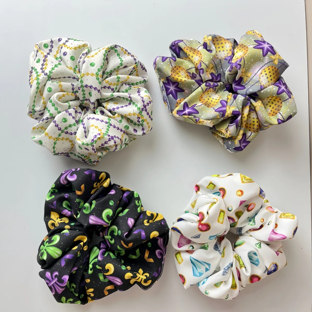 Bulk Items Wholesale Hair Accessories and Headwear St. Patrick's Day Shamrock Printing Hair Band Ties