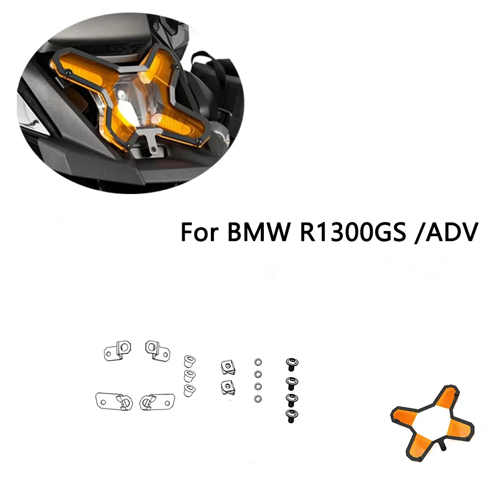 

R1300GS Premium Durable Scratch-Resistant Front Headlight Grill Shield For BMW R1300GS ADV 2023-2025 Motorcycle Accessory