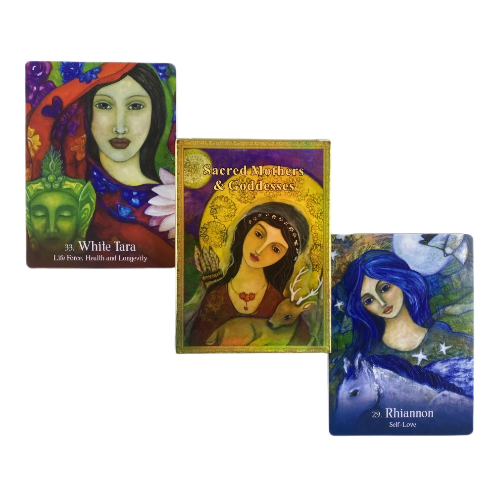 Sacred Mothers Of Goddesses Oracle Cards A 40 English Divination Edition Deck Borad Games