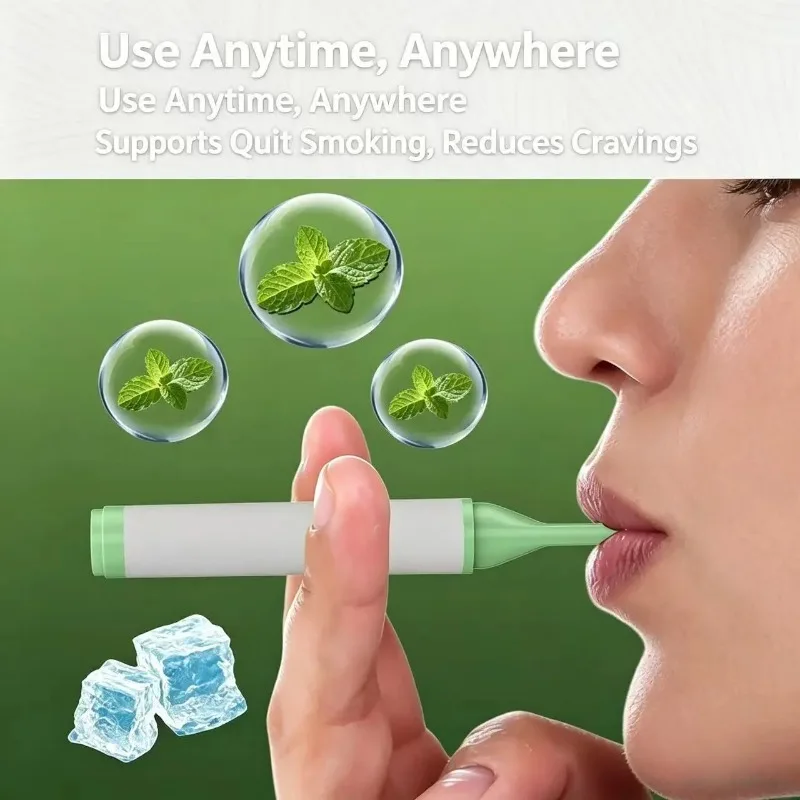 Mint Oral Inhaler Healthy Smoking Alternative Nicotine‑Free Quit‑Smoking Aid Fresh Breath Oral Stick Reduce Smoking Cravings