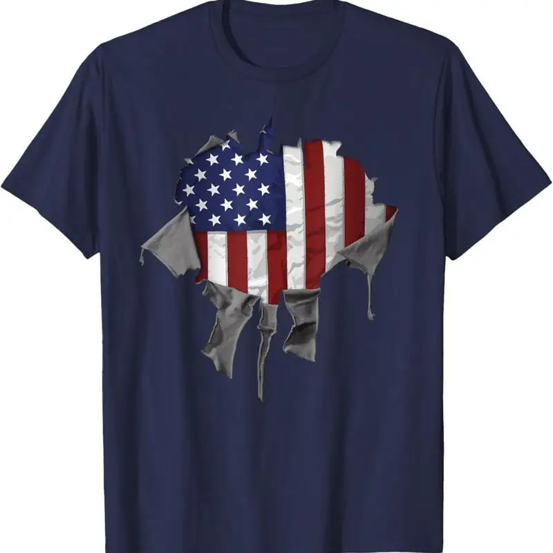 

Shredded Ripped And Torn American Flag Patriotic Usa T Shirt