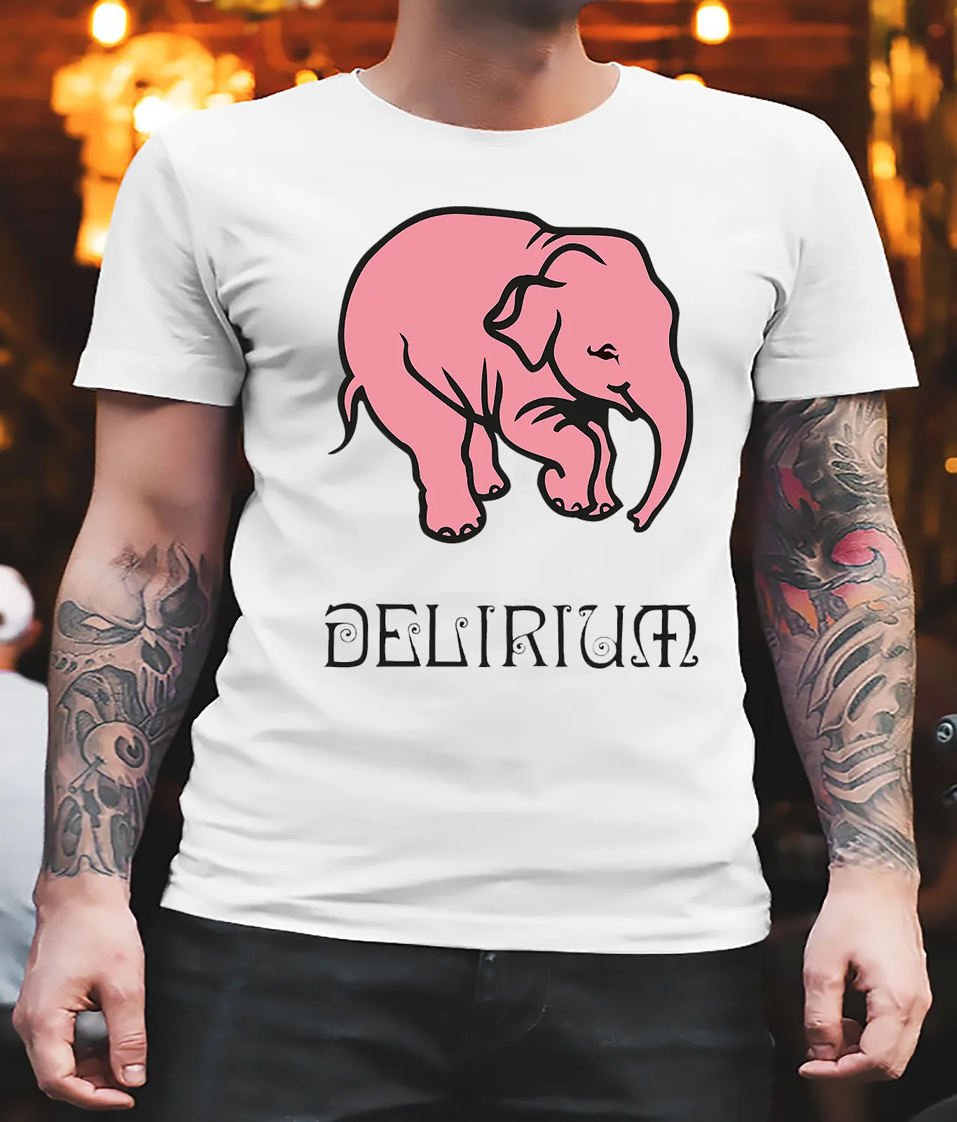 Delirium Beer White T Shirt Ships Fast High Quality ALL SIZE