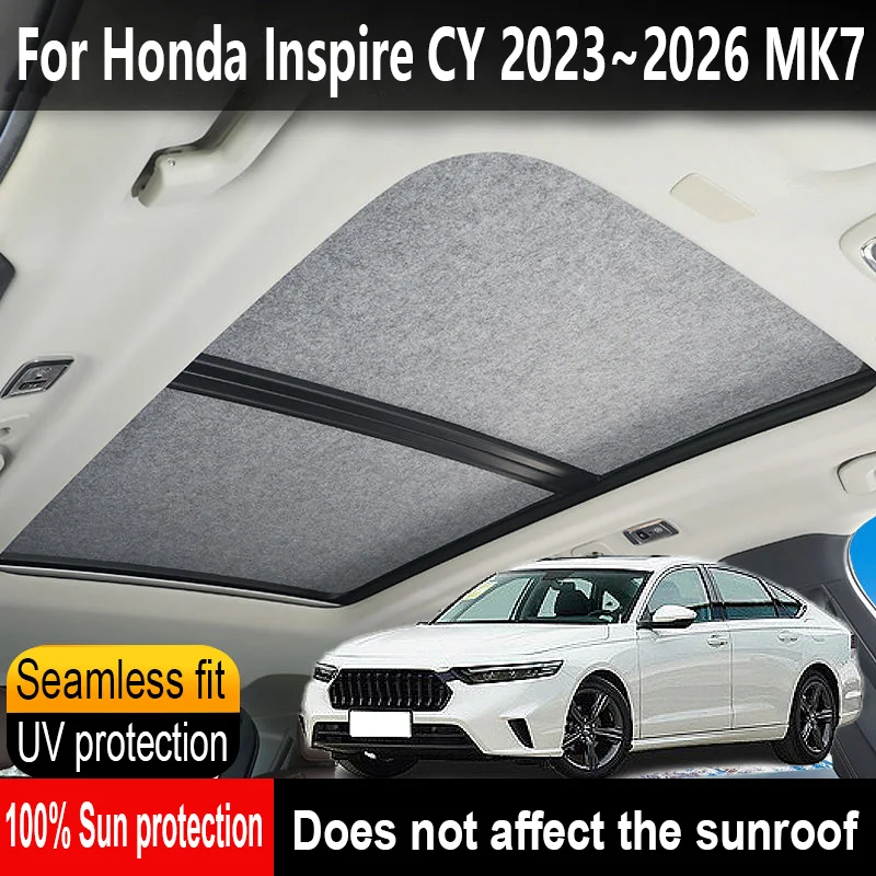 

Car Sunroof Insulation Roof Visor For Honda Inspire CY 2023~2026 2025 MK7 Anti-UV Electrostatic Adsorption Sky Curtain Sunshade