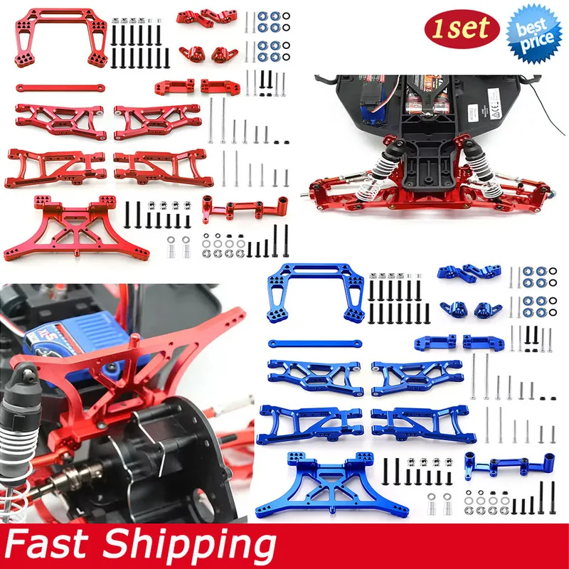 Suspension Arm Shock Tower Steering Block for 1/10 Traxxas Slash 2WD RC Car Accessories Upgrades Parts Kit