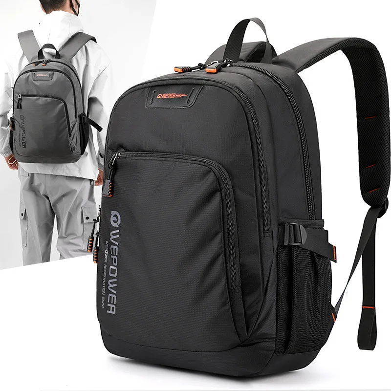 2024 New High Quality Men Backpack Waterproof Travel Rucksack Teenagers Boys Casual  Shoulder Bag Mochilas