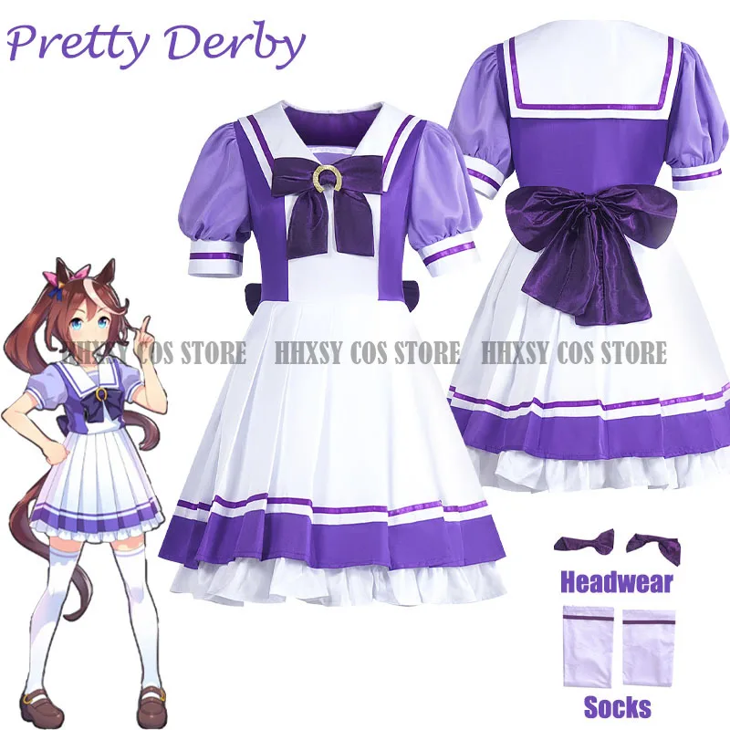 

Pretty Derby Cosplay Costume Pretty Derby Tracen Academy Cosplay Tracen Academy Uniform School JK Uniform Halloween Party Outfit