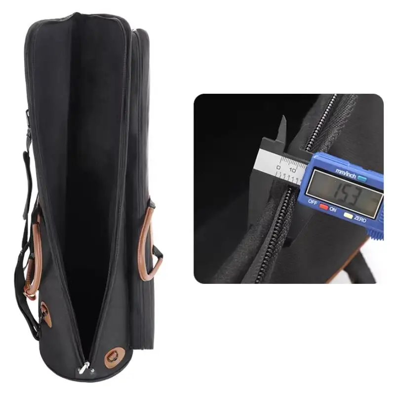 Waterproof Oxford Trombone Bag Double Shoulder Box Cover Brass Instrument Bag Portable Trombone Case Bb Trombone Bag Accessories