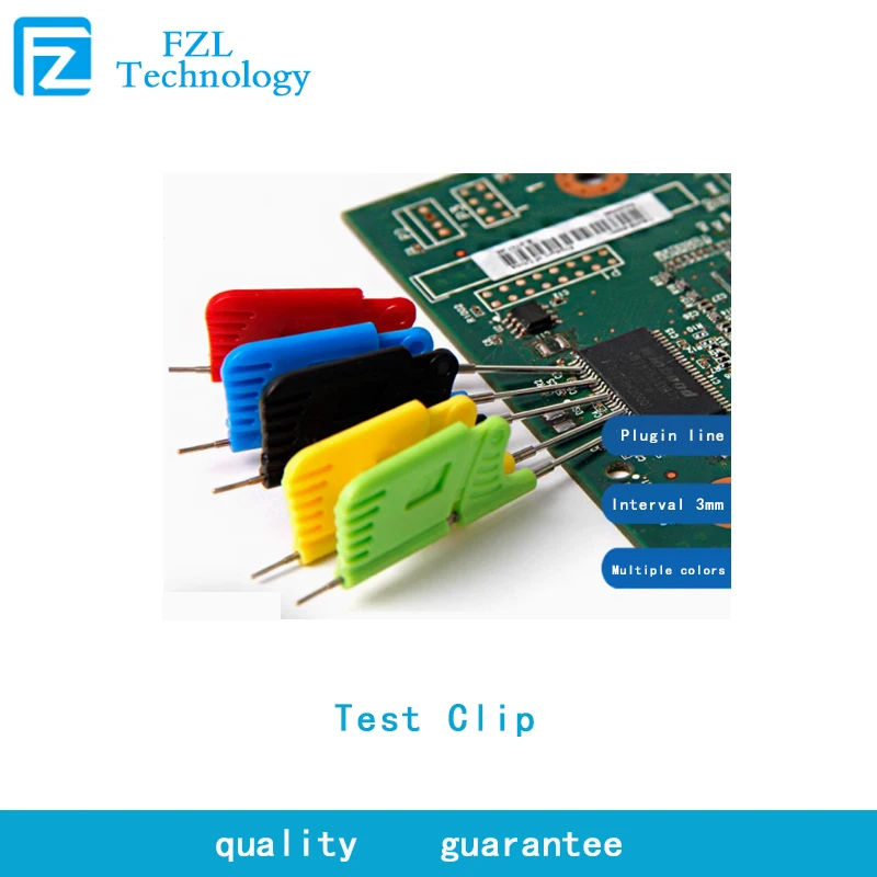 

10pcs Disassembly-free chip test clip TSSOP logic analyzer IC double hook clip BIOS programming burning fixture