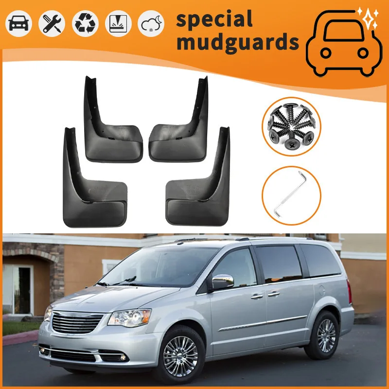 

For 13-19 models of Chrysler Grand Voyager Mudguards Fender Mudflaps Front Rear Flares Splash Guards Cover Car Accessorie