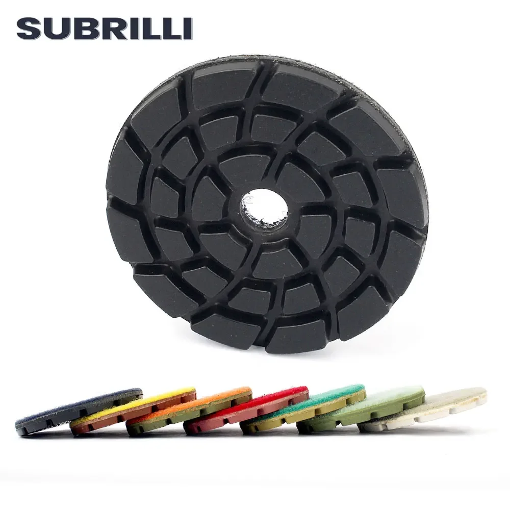 SUBRILLI 3 "الماس الطابق قرص الطحن ملموسة تجديد الرملي وسادة الراتنج السندات طحن عجلة تلميع أداة جلخ