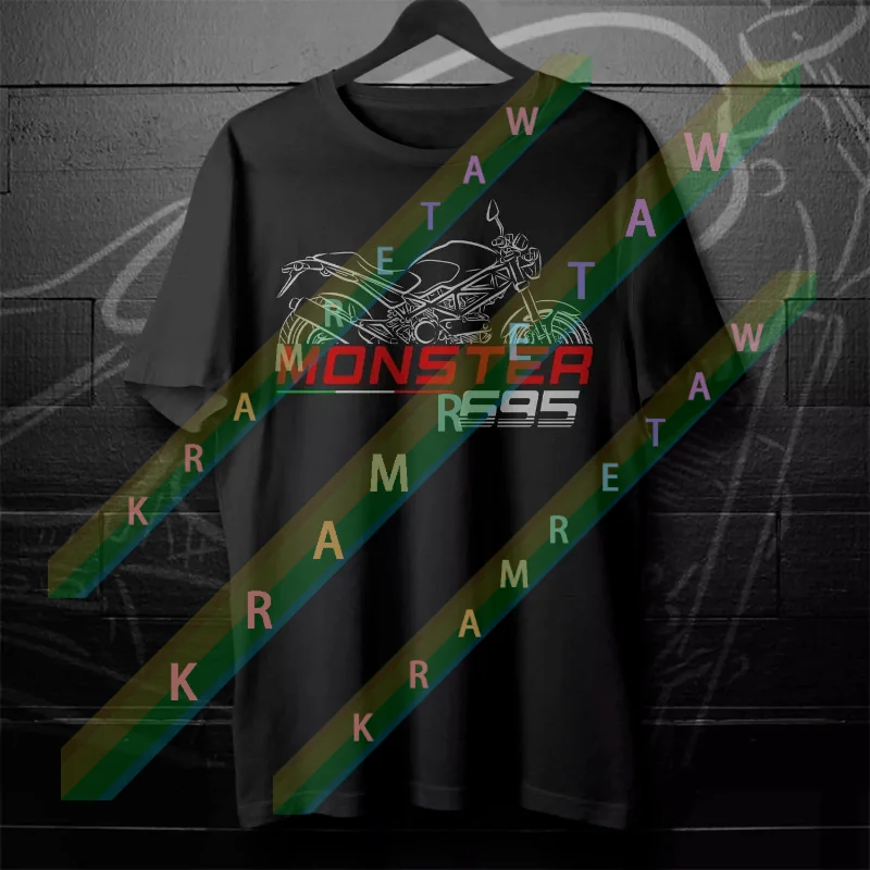 

2025 Man T Shirt Casual Monster 695 2007-2008 Motorcycle T shirt Graphic Summer Short Sleeves 100% Cotton S-3XL