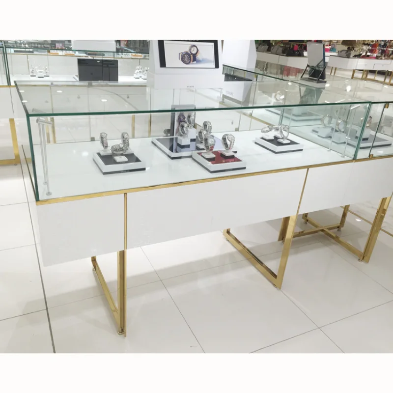 Customized-Portable jewelry display cases trade shows luxury jewellery shop jewelry kiosk