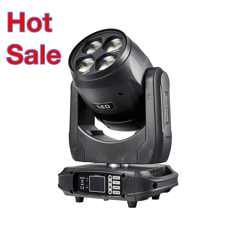 Professional 4 PCS 40W RGBW BEE EYE beam led moving head light wall wash zoom effect DJ stage lights disco BEAM 230