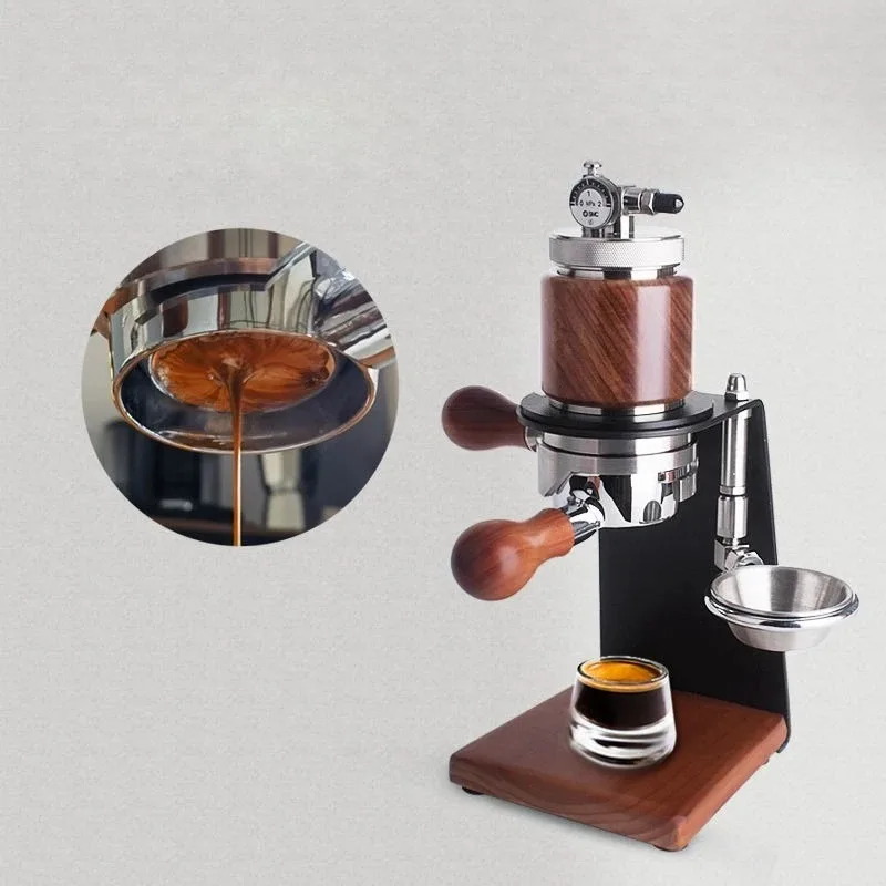 CAPSULONE Portable USB Electric Stainless Steel Manual Espresso Maker Coffee Machine with 58mm Basket for Home Outdoor Use