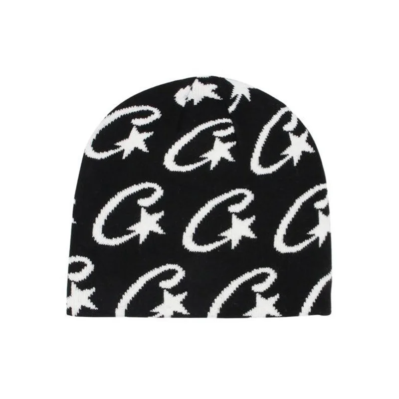 Bonnet en laine avec lettre Jacquard pour femme, Hip-Hop ChimFashion, Chaud, Populaire, Fille, Hiver, Nouveau, 2024