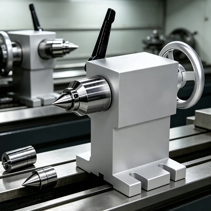 CNC Short Tailstock Waterproofing for Rotary Axis 4th A-axis Milling Machines Center Height 105mm Engraver Lathe Tool Fixtures