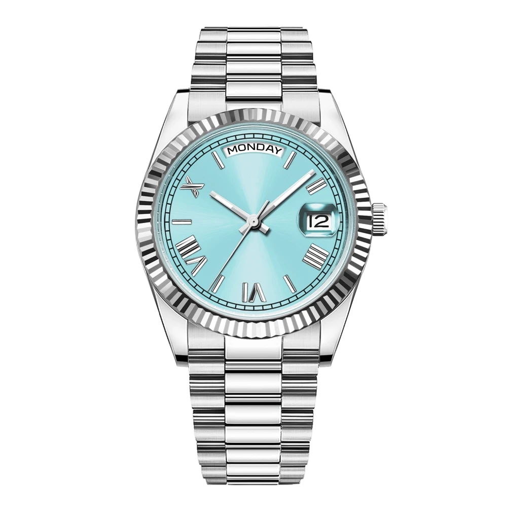 Custom Logo 36mm/39mm Sapphire Diver nh36/ST1644 Automatic Mechanical Watch Calendar Luxury Men Romal dial Clock dress Relojes