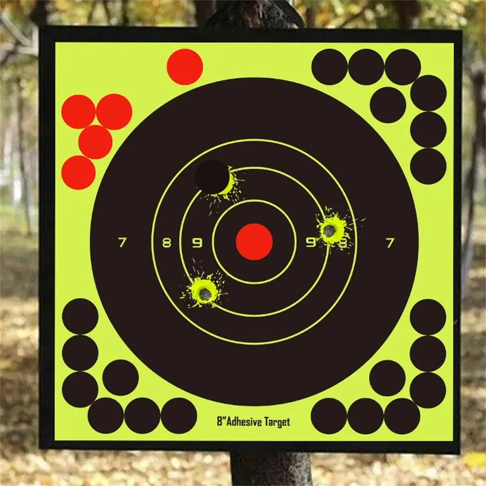 Accessories Self Adhesive Green Fluorescent Self Stick 8x8 inch Target Papers Shooting Target Targets Stickers Target Paster