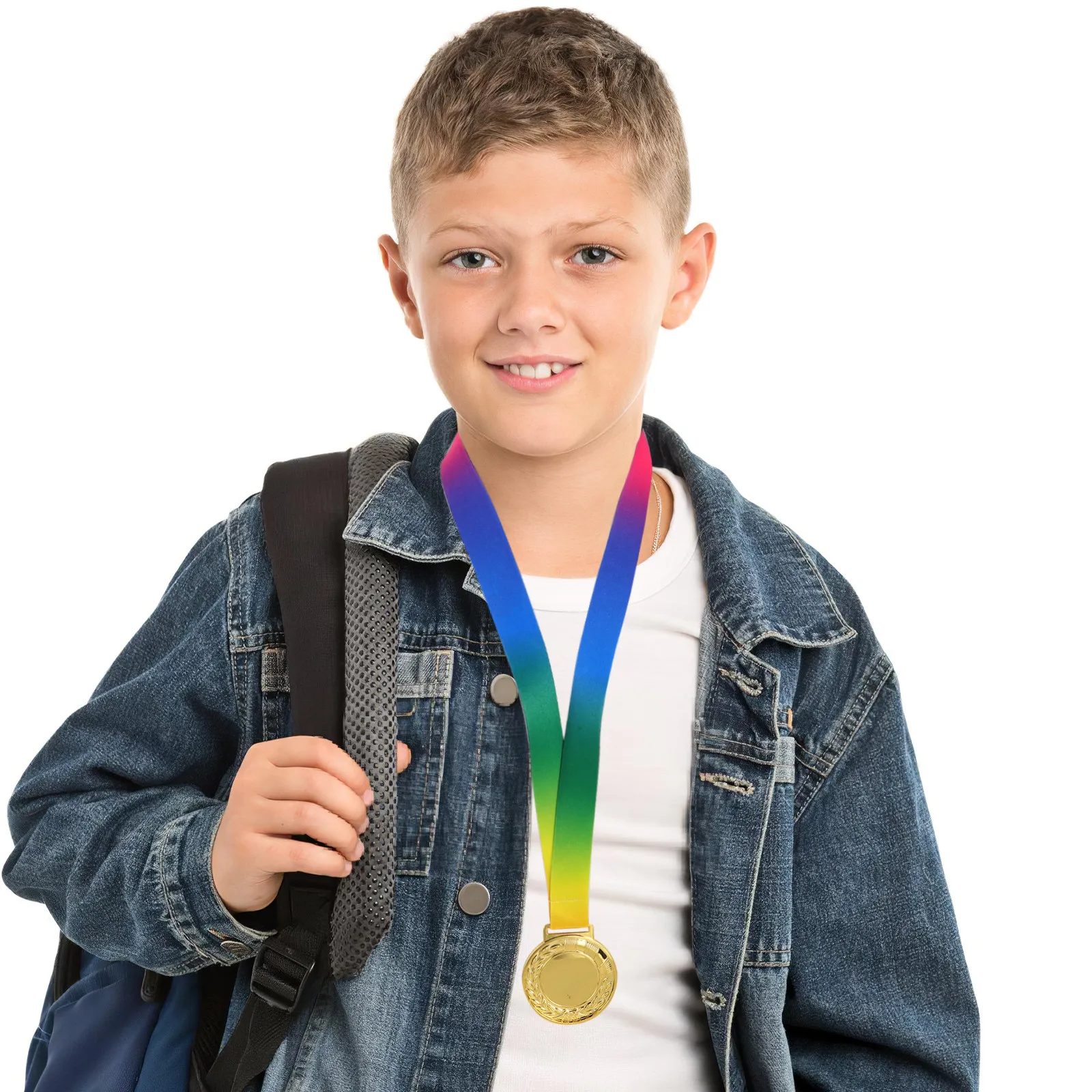 1set-gold-sports-trophy-award-medal-combo-championship-trophy-cup-ribbon-sports-events-athletic-competition-ceremony
