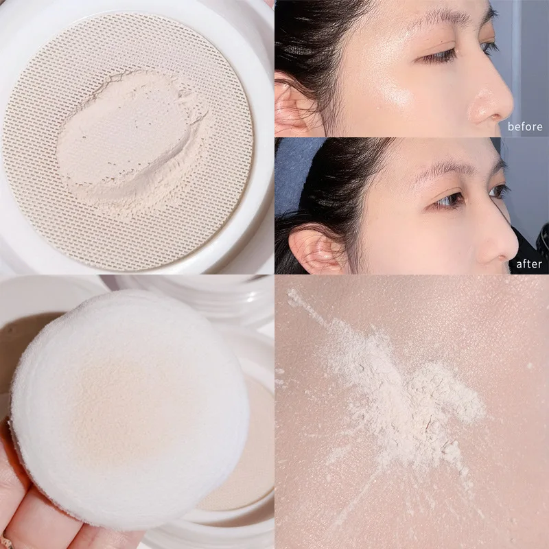 Loose Setting Powder,Translucent Face Powder,Fine Lightweight Texture, Oil Control Matte Long Lasting Makeup Setting Cosmetics