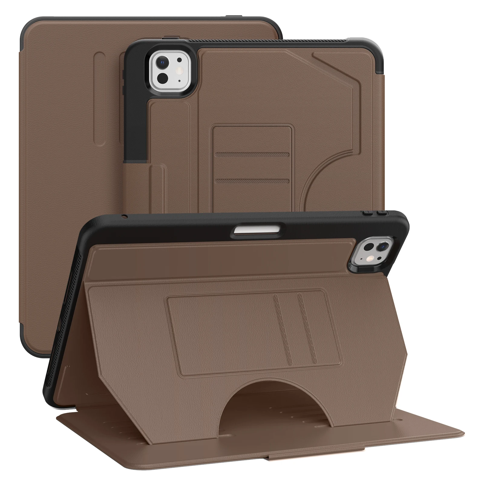Luxury Leather Stand Cover Tablet Case For iPad 2026 2025 A16 Air 4th 5th Pro 7 8 9 10th 11th Mini 6 Cases 11 10.9 13 inch