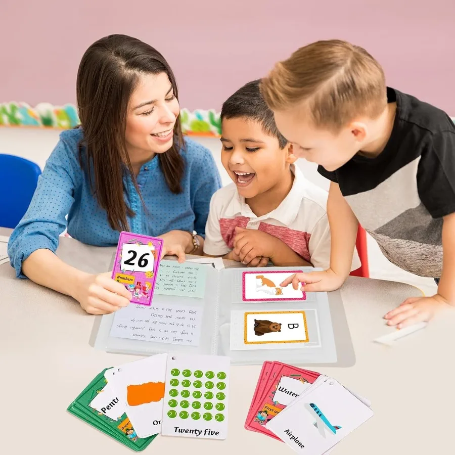 4x6 حامل بطاقة الفهرس المنظم واضح بطاقة الموثق ل Flashcard Notecard وتخزين بطاقة الوصفة 50 ورقة الأكمام البلاستيكية Inde