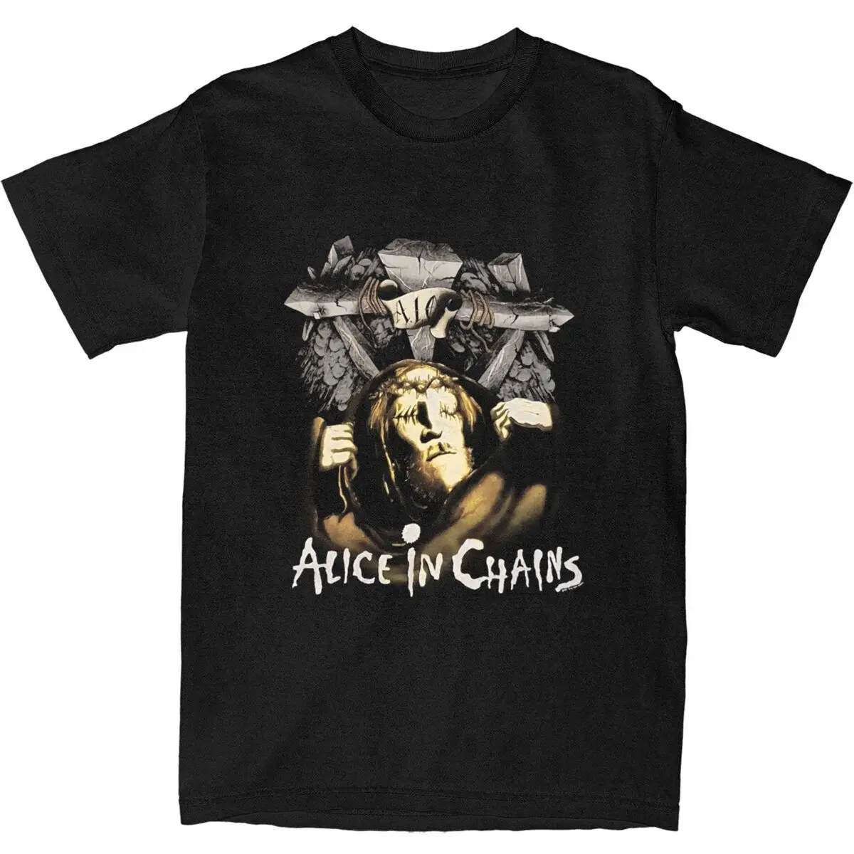 Alice In Chains T-Shirt Mens Bleed the Freak Street Style 100 Cotton T Shirts Summer O Neck Hippie Tee Shirt Print Oversize Tops