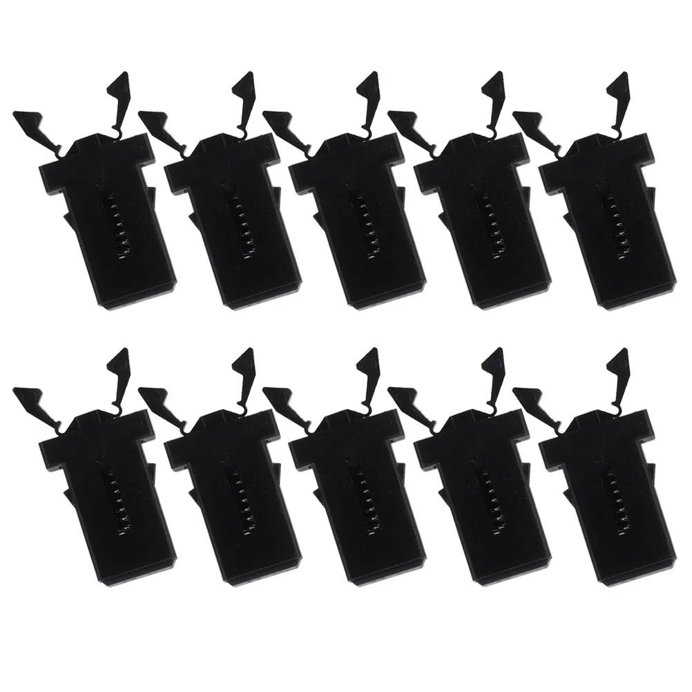 

10 Pcs Switch Lock Trashcan Press Buckles Junk Case Latch Garbage Replacement Plastic Office Bins