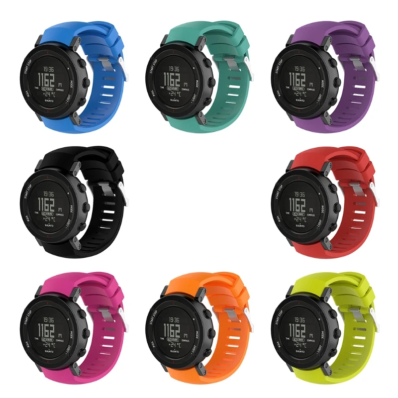 Correa deportiva de silicona para reloj inteligente suunto Core ALU, correa de muñeca de repuesto, GPS, negro