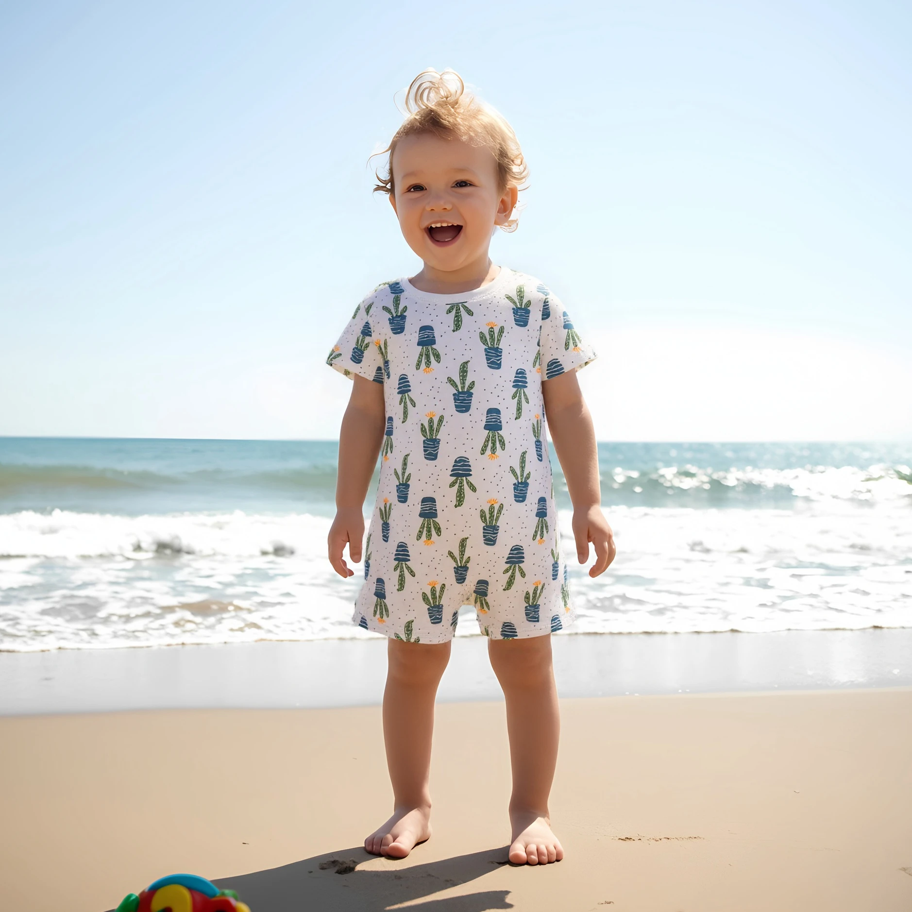 

Sanlutoz Cute Summer Baby Boys Jumpsuits Short Sleeve Fashion Toddlers Rompers Clothing