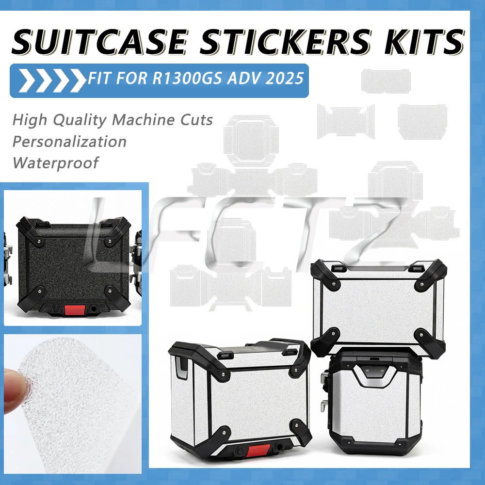 Motorcycle Anti-Slip Aluminium Panniers Top Box Protective Decal Frosted Suitcase Sticker Kit Fit for R1300GS R 1300 GS ADV 2025