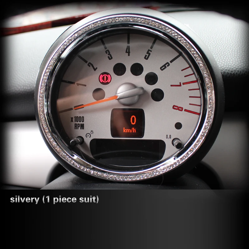 For Mini Cooper R55 R56 Zinc Alloy Crystal Tachometer Decoration Ring