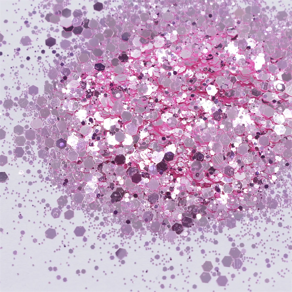 

10g/Bag AG High Sparking Chunky Glitter Mixed Hexagon Mirror Sparkly For DIY Resin Nail Art Makeup Decoration Accessories