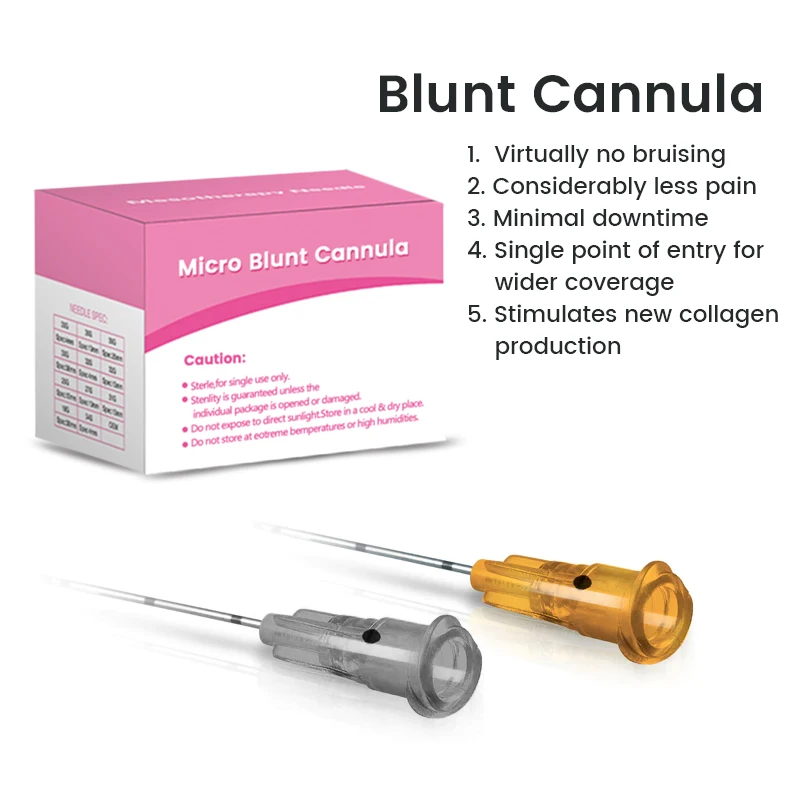 

High Quality Disposale blunt Tip Micro Cannula 18G 20G 21G 22G 23G 25G High-end Material Sterile Blunt Tip Needle for Filler