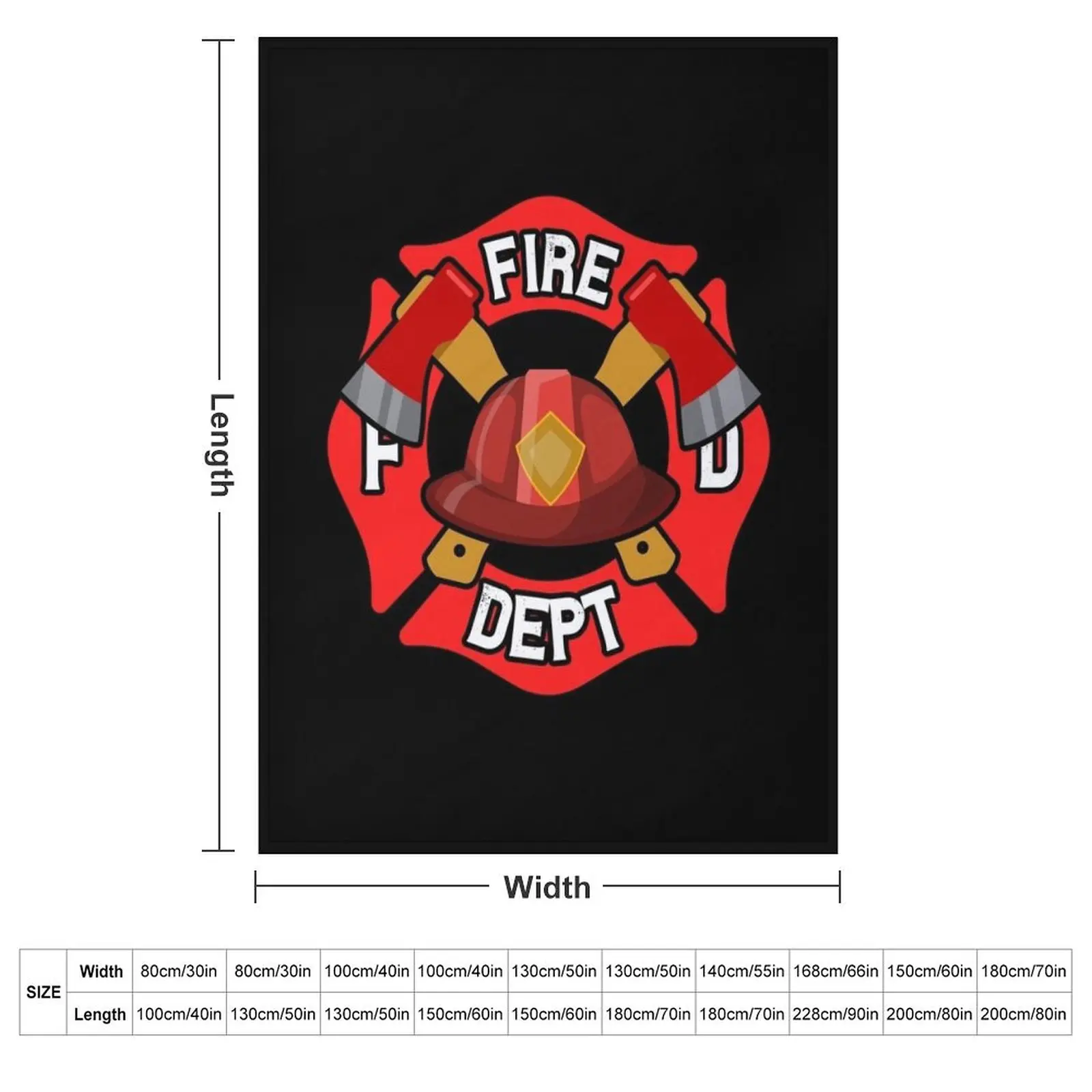 Fire Department Badge USA Throw Blanket For Baby Sofas Tourist for sofa Warm Plush Blankets