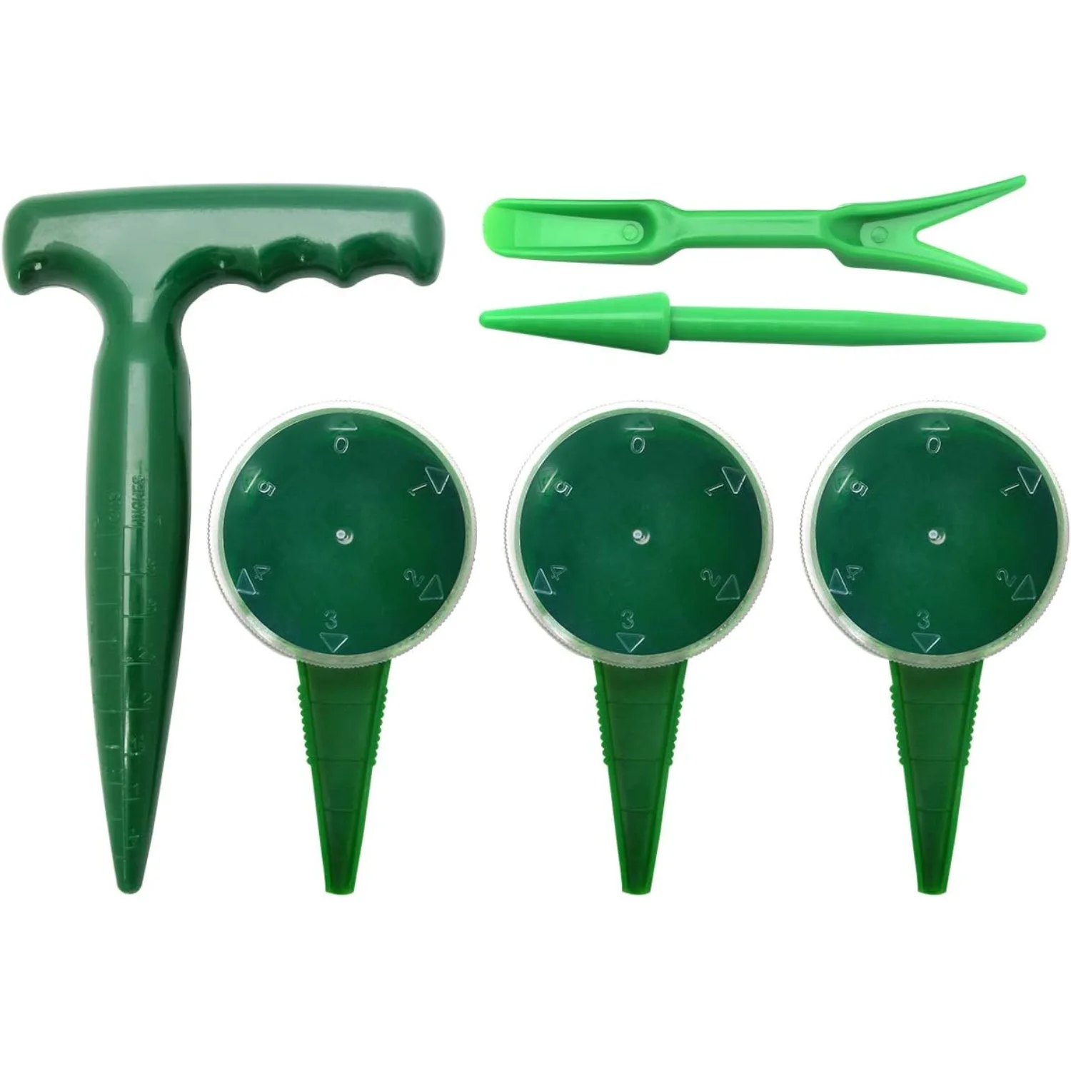 6 Pack Sowing Seeds Dispenser Set, Adjustable Garden Hand Planter Seeder Tool Flower Plant Sow Traditional Sets,