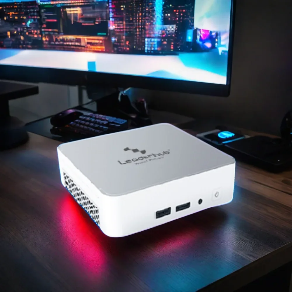 Leaderhub-Educação e Gaming Pocket Mini PC para Win 11, 32GB, DDR4, 2T SSD Core, 13ª Geração, I9, WiFi 6, BT4.2, Atacado