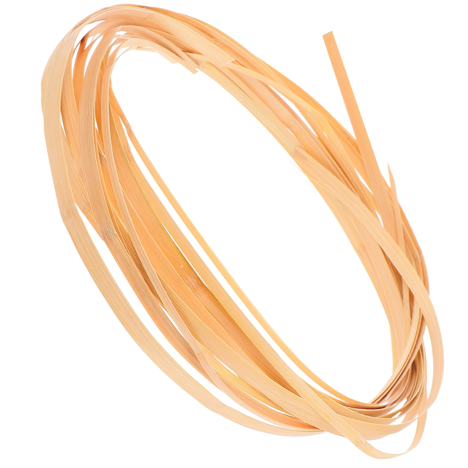 

4 Rolls Wicker Weaving Reed Natural Flat Rattan Strips for DIY Basket Craft Wedding Decoration Centerpiece Aisle Marker Supply