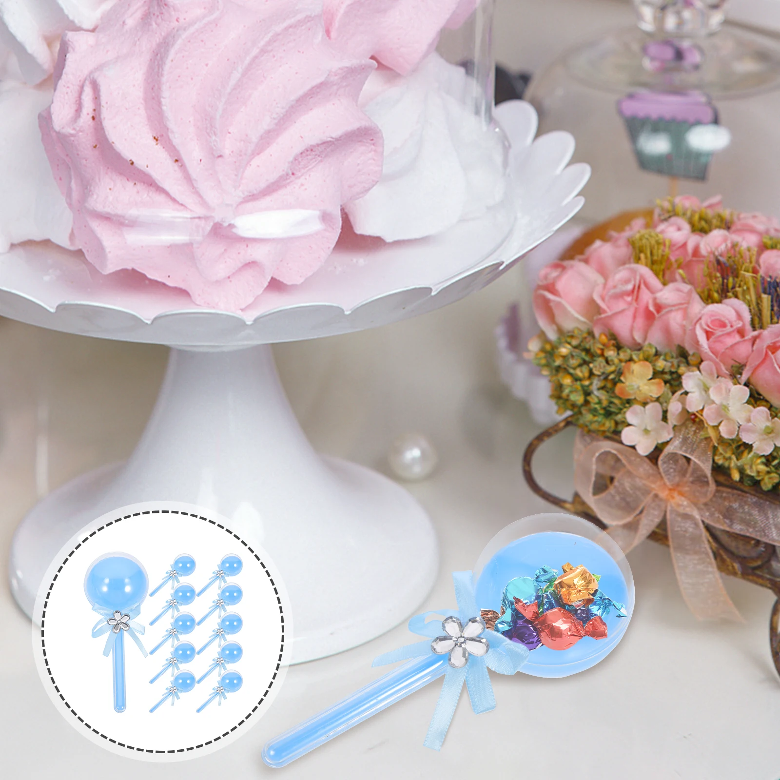 

12Pcs Candy Boxes Clear Lid Wedding Treat Container Party Candy Packaging for Festival Candies Packaging Container