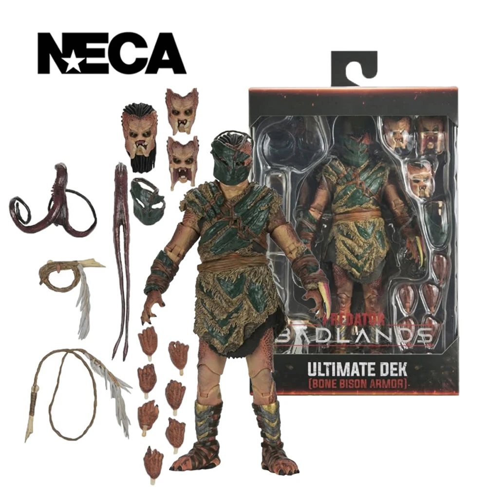 NECA Toys Predator: Badlands - Ultimate Dek (Bone Bison Armor) Figurine d'action à l'échelle 7 pouces, modèle de poupée, kit de garage