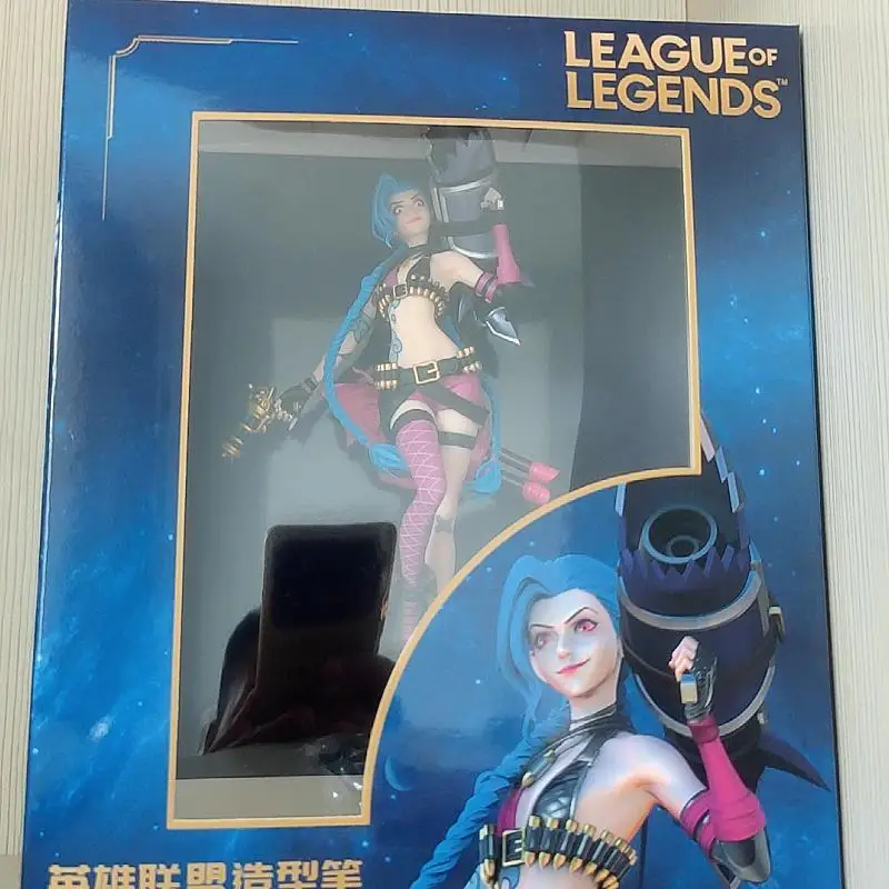 22cm League Of Legends Anime Figurine Luxanna Crownguard Lux Kaisa Jinx Action Figure Tiktok Hot Halloween Chrismas Gift