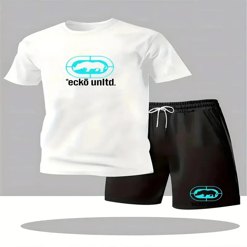 

Nouvel ensemble homme 2026 : T-shirt à manches courtes et short – Tenue décontractée d'été 2 pièces à col rond pour homme