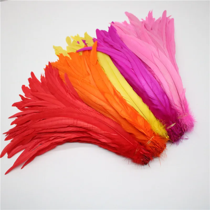 

Wholesale 100PCS 30-35CM Natural Rooster tail Feathers For Decoration Craft Feather Christma Diy Pheasant Feather