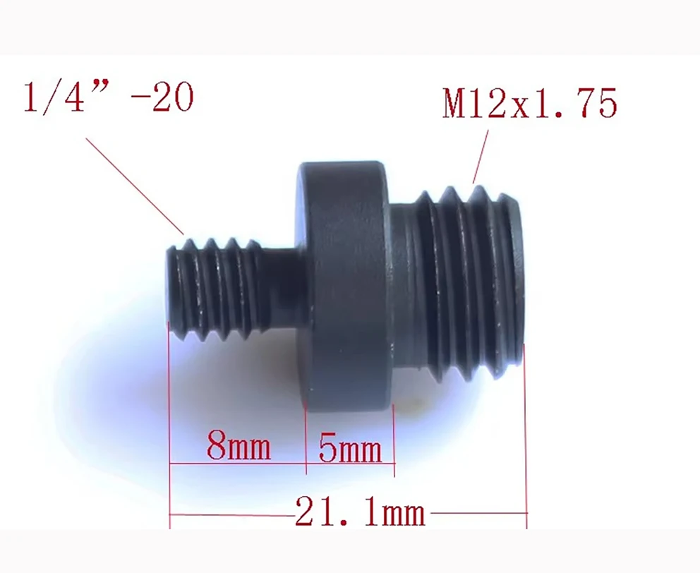 Novo design M12 macho para 3/8 fêmea acessórios de conversão são usados para tripé de câmera tripé bola suporte de flash, 3/8-16 a M12