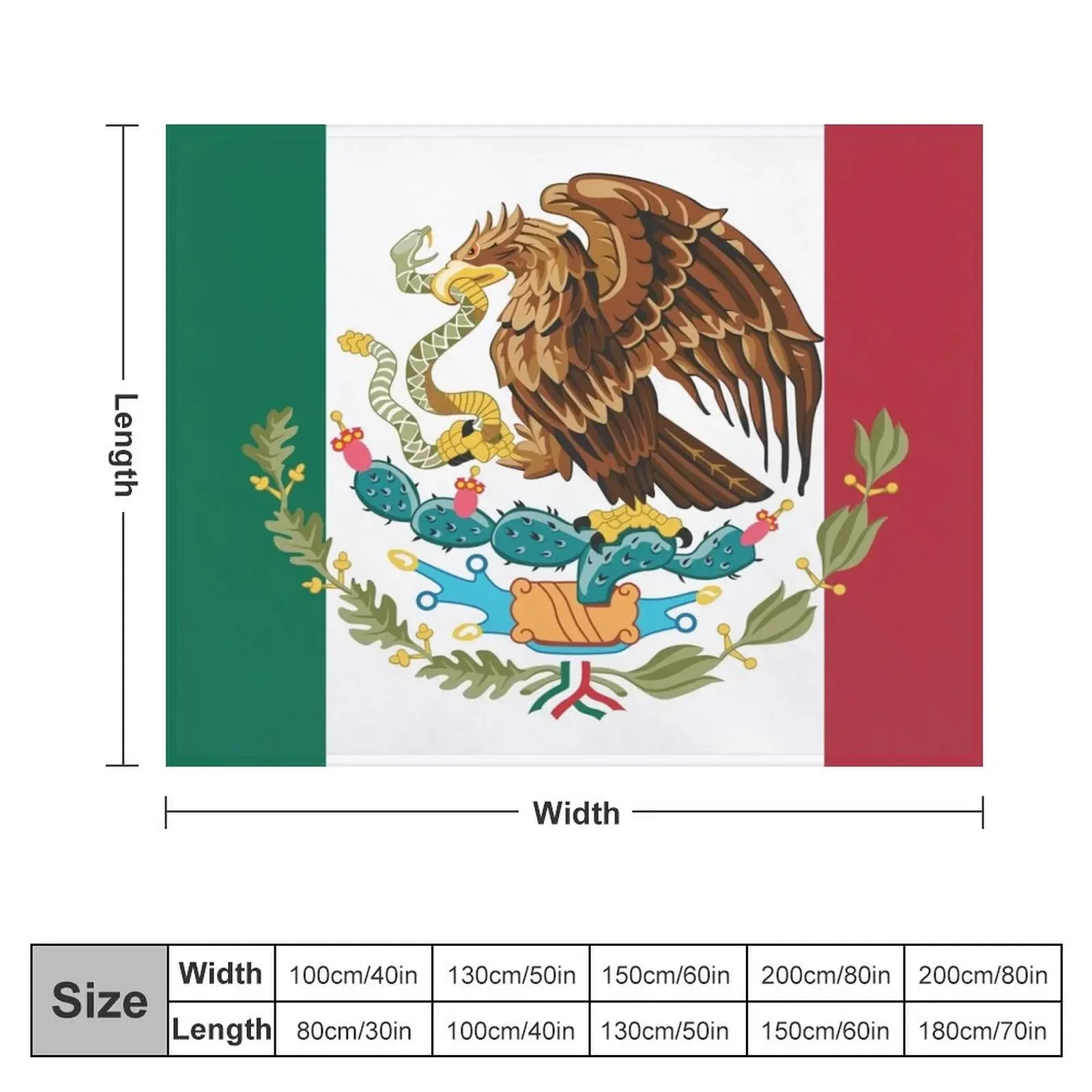 Show off your colors - Mexico Throw Blanket Warm Soft Plush Plaid Bed covers Giant Sofa Blankets