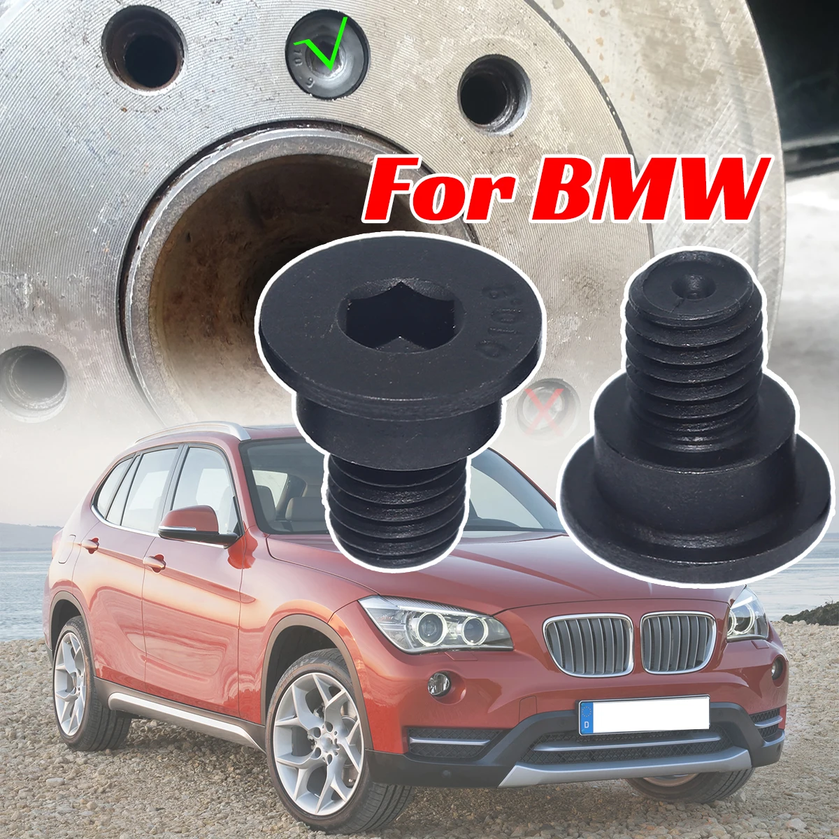 

Brake Disc Retaining Screws For BMW i4 i7 iX iX3 M1 M2 M3 M4 M5 M6 M7 M8 X1 X2 X3 X4 X5 M8X14 Rotor Hex Mount Countersunk Bolt