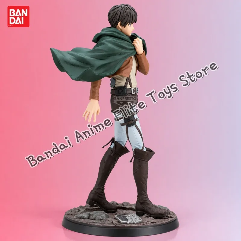 In Stock Bandai Original Banpresto Attack On Titan Eren Yeager Action Figure Model Doll Brand New Boxed Anime Characters Toys
