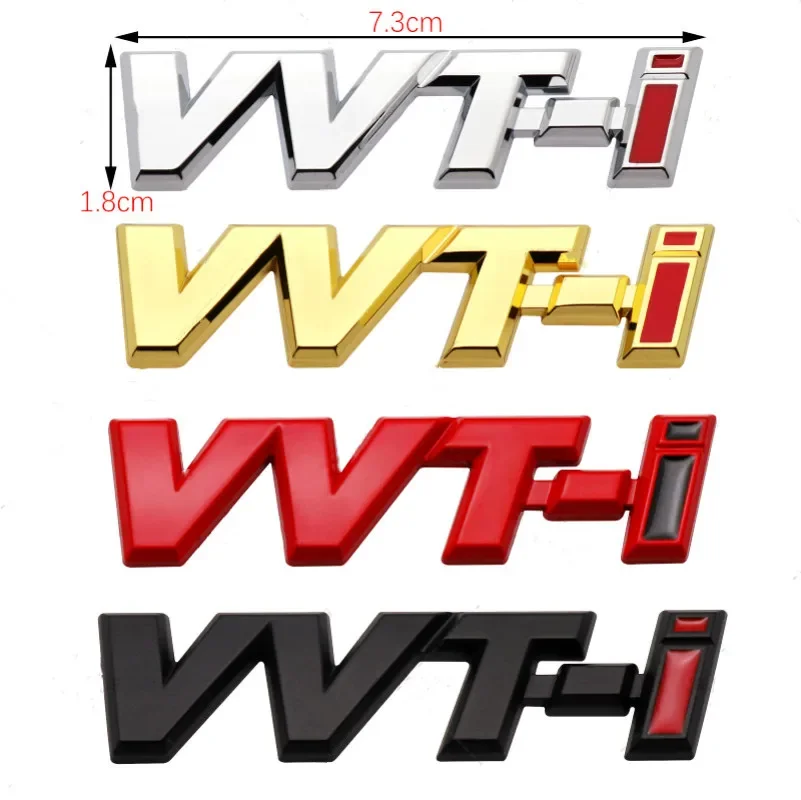 

3D Metal VVTi Logo Letter Car Fender Emblem Rear Trunk Badge For Toyota Camry Corolla Yaris RAV4 Auris VVT I Sticker Accessories