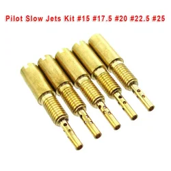 5pcs Motorcycle Carburetor Main Jets Slow Jets For Mikuni VM22-3847 VM26-672U Racing ATV Kit Injector Nozzle Part Tools